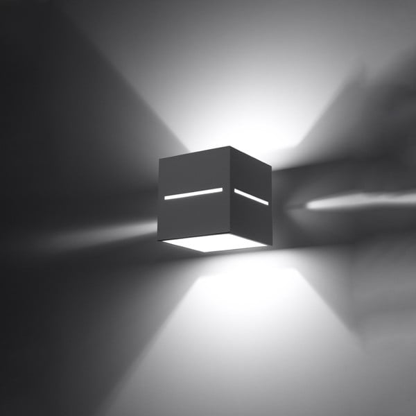 Siva zidna lampa Lorum – Sollux-image-2