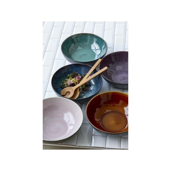 Crna posuda od kamenine s ljubičastom unutarnjom stranom Bitz Mensa, promjer 30 cm-image-1