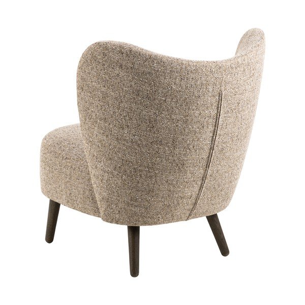 Bež fotelja od bouclé tkanine Elmont – Actona-image-2