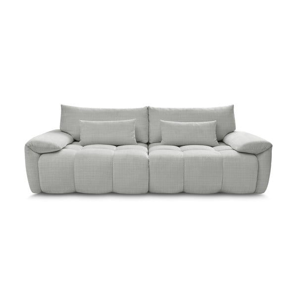 Svijetlo siva sofa od šenila 264 cm Ivane – Bobochic Paris