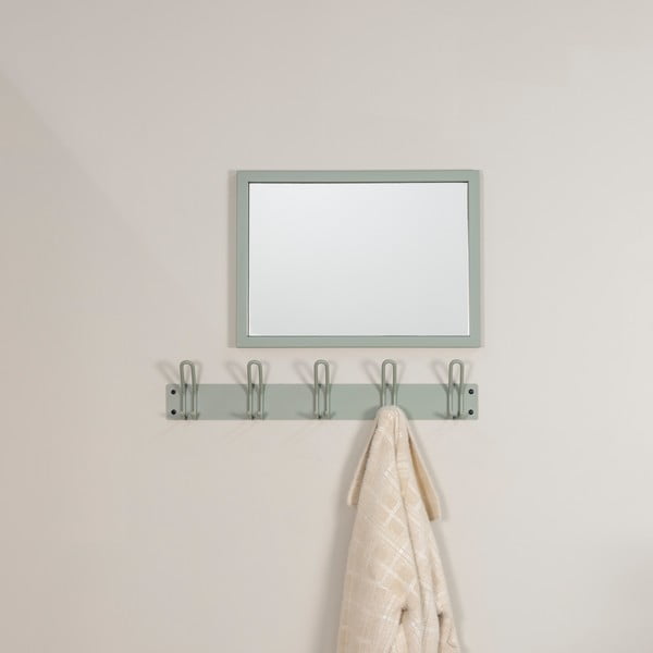 Prljavo zelena metalna zidna vješalica 70 cm Miles – Spinder Design-image-2