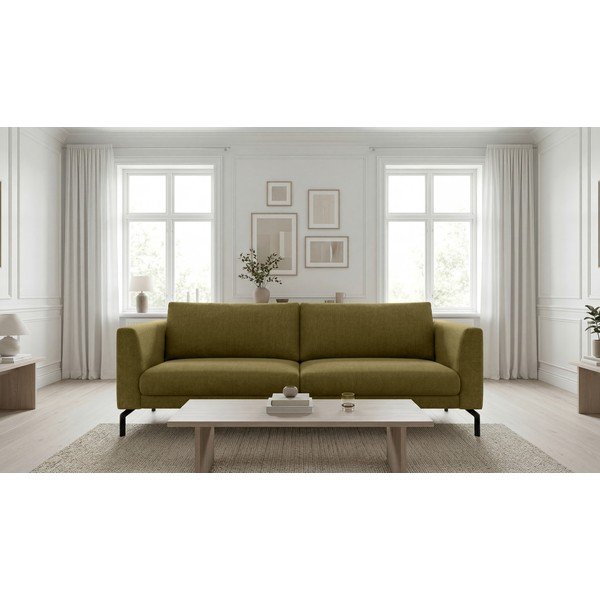 Senf žuta sofa 216 cm Gomero – Scandic-image-1