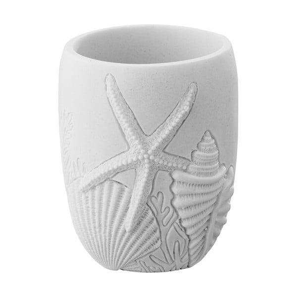 Bijela čaša za četkice za zube od polyresina Maloto – Wenko-image-2