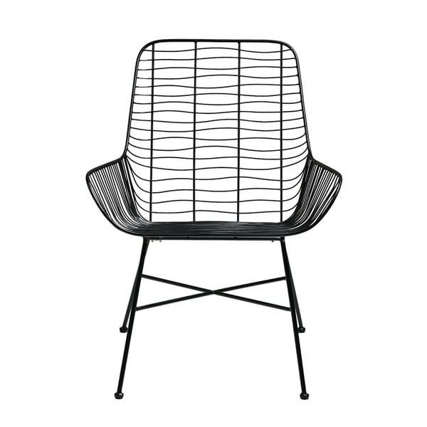 Crna metalna blagovaonska stolica Svale – Villa Collection