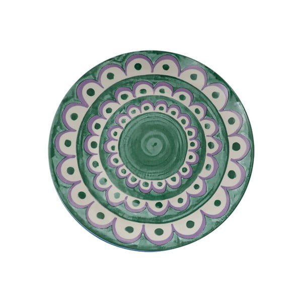 Zeleni desertni porculanski tanjuri u setu 6 kom ø 19,5 cm Tangeri green – Villa Altachiara
