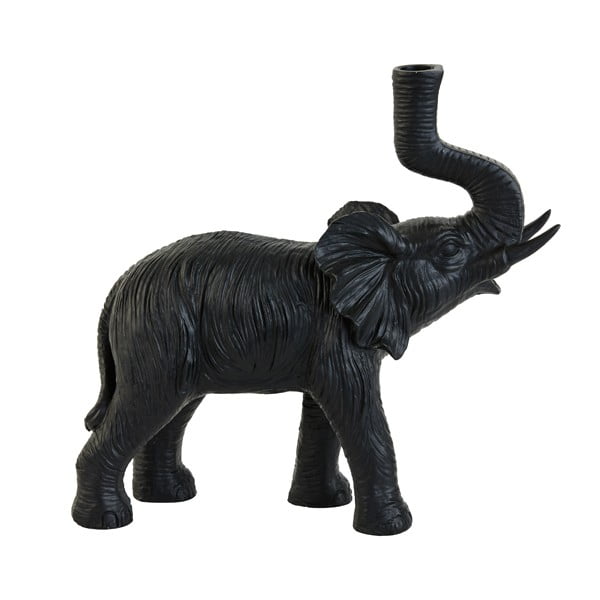 Mat crna stolna lampa (visina 36 cm) Elephant – Light & Living