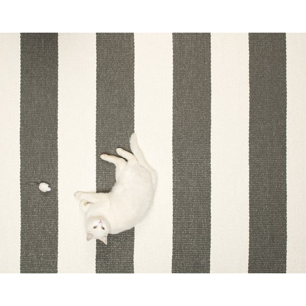 Antracitno siva/krem unutarnja i vanjska staza 70x150 cm Bob Charcoal Linen – Pappelina-image-2