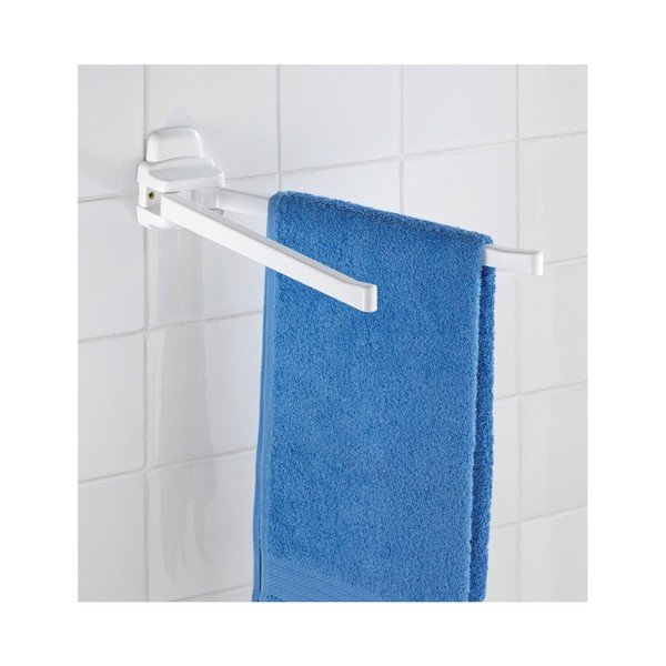 Bijeli zidni držač s 2 pruge za ručnike Wenko Pure-image-1