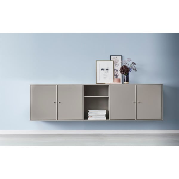 Siva niska komoda 220x61 cm Mistral - Hammel Furniture-image-1