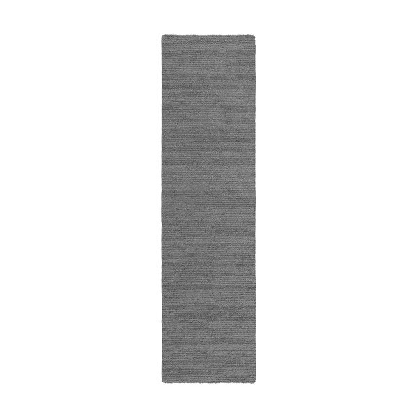 Siva ručno rađena vunena staza 80x230 cm Harris Boucle – Flair Rugs