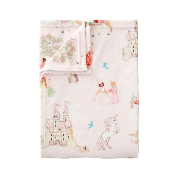 Ružičasta deka za bebe od mikropliša 150x200 cm Fairytale – Belle & Boo