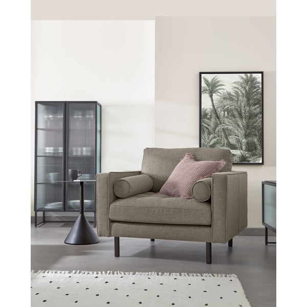 Crna željezna vitrina 70x143x41 cm Trixie – Kave Home-image-3