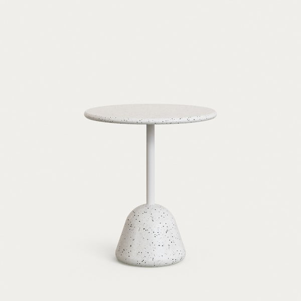 Bijeli terazzo okrugli blagovaonski stol ø 70 cm Saura – Kave Home