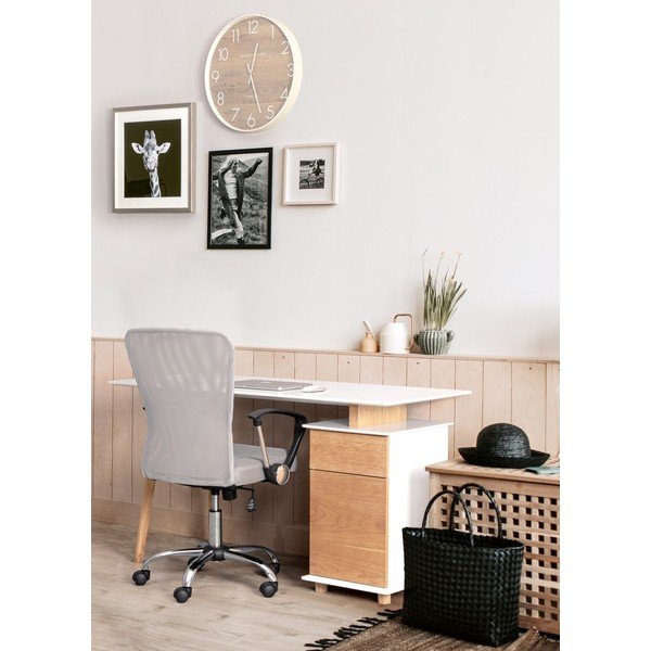 Svijetlo siva podstavljena uredska stolica Brisbane – Yes Everyday-image-1