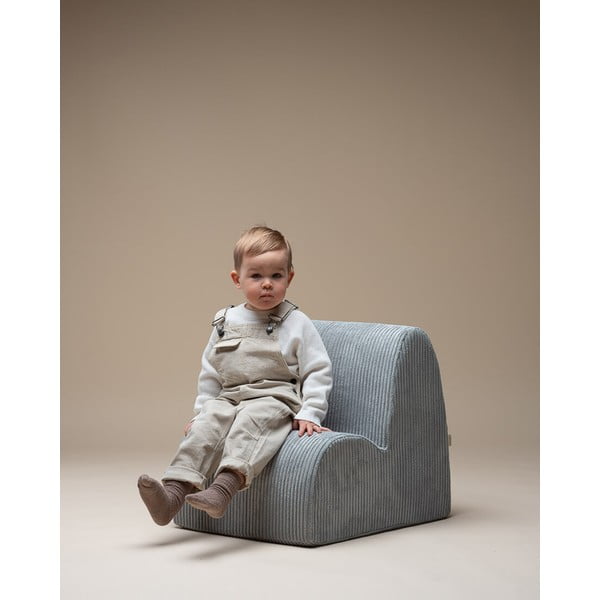 Mentol zelena dječja fotelja od samta Cloud – Wigiwama-image-2