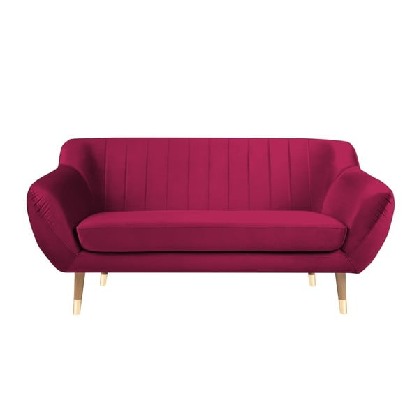 Roza sofa od baršuna Mazzini Sofas Benito, 158 cm