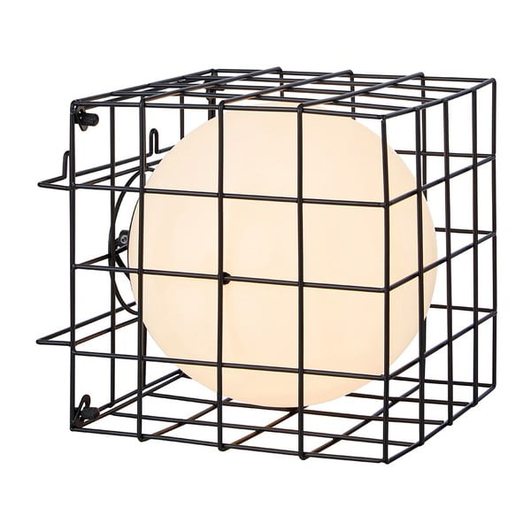 Crna zidna svjetiljka Markslöjd Cage