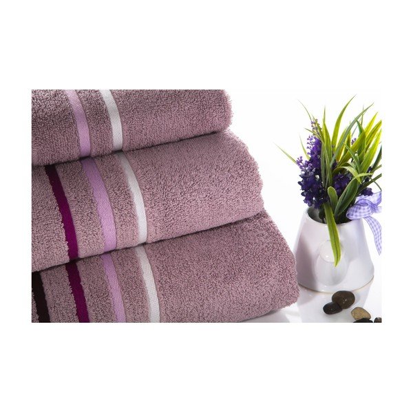 Set od 3 ručnika Lines V1, 30x50 cm + 50x100 cm + 70x140 cm-image-2