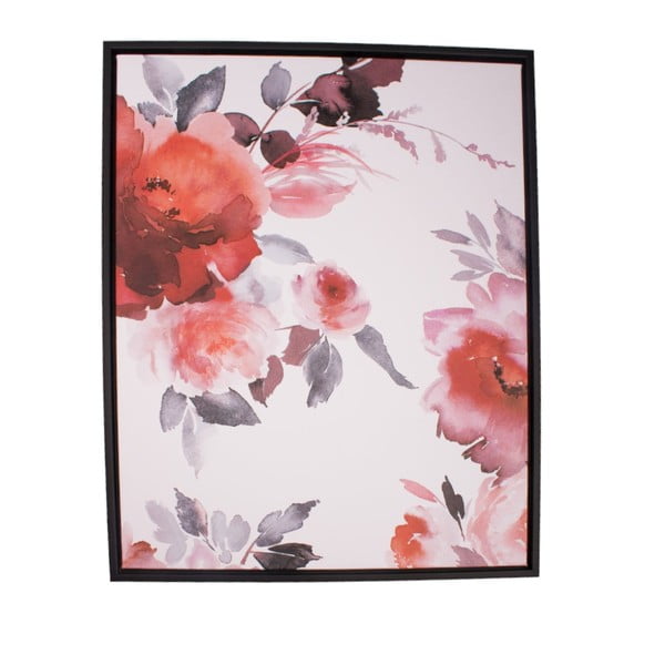 Zidna slika s okvirom Dakls Pinky Roses, 40 x 50 cm