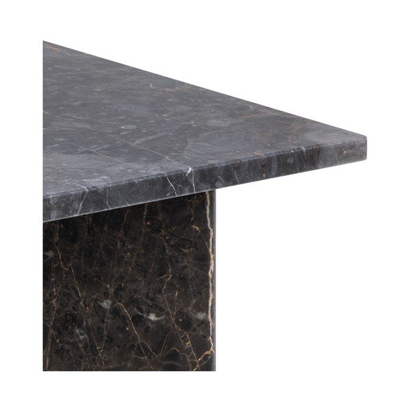 Crni mramorni stolić za kavu 90x90 cm Vega – Actona-image-3