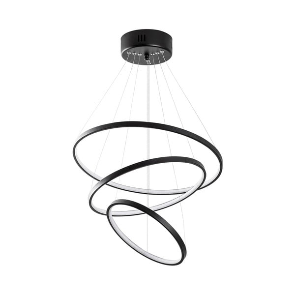 Crna LED viseća svjetiljka ø 50 cm Simit – Opviq lights