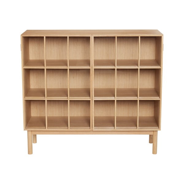 Vitrina od hrastovog drveta 100x90 cm Shoji - Hübsch