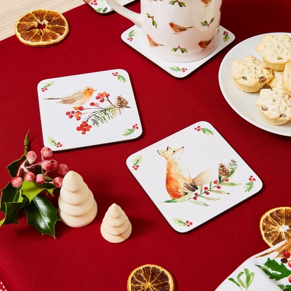 Set od 4 podmetača Cooksmart ® A Winters Tale, 10 x 10 cm-image-1