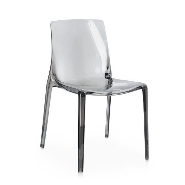 Siva plastična vrtna stolica Adele – Bizzotto