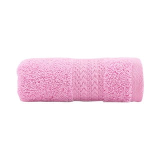 Ružičasti ručnik od čistog pamuka Foutastic, 30 x 50 cm