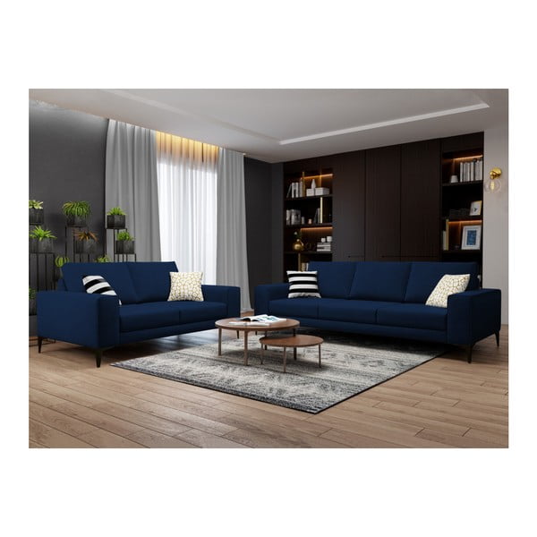 Tamnoplava sofa Cosmopolitan Design Lugano, 239 cm-image-4
