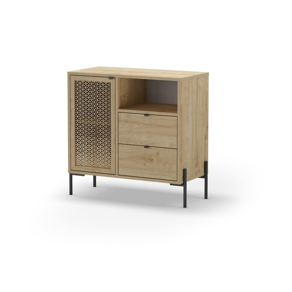 Ormarić u dekoru hrasta u prirodnoj boji 80x80 cm Inca – Marckeric-image-3