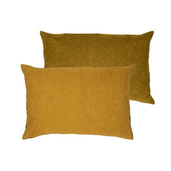 Žuti jastuk s visokim udjelom pamuka Södahl Klara, 40 x 60 cm-image-2