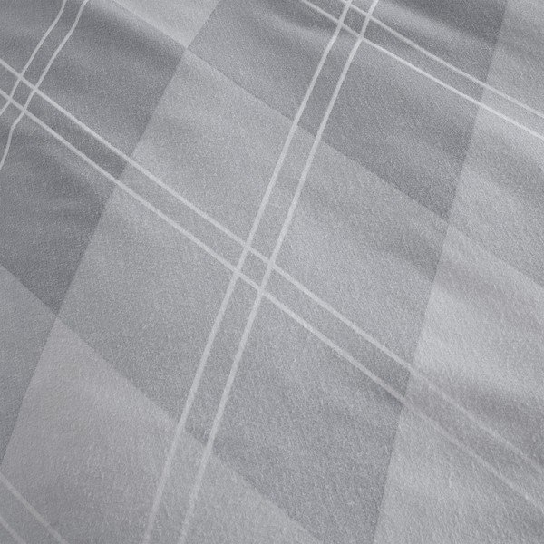 Siva posteljina za krevet 135x200 cm Argyle - Catherine Lansfield-image-4