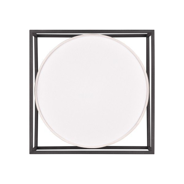 Mat crno-bež stropna svjetiljka 30x30 cm Ross – Trio-image-2