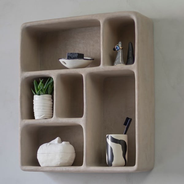 Svijetlo siva podna polica u kamenom dekoru Art Studio - Mette Ditmer Denmark-image-1