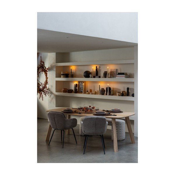 Blagovaonski stol od punog hrasta 100x220 cm Tablo – WOOOD-image-4