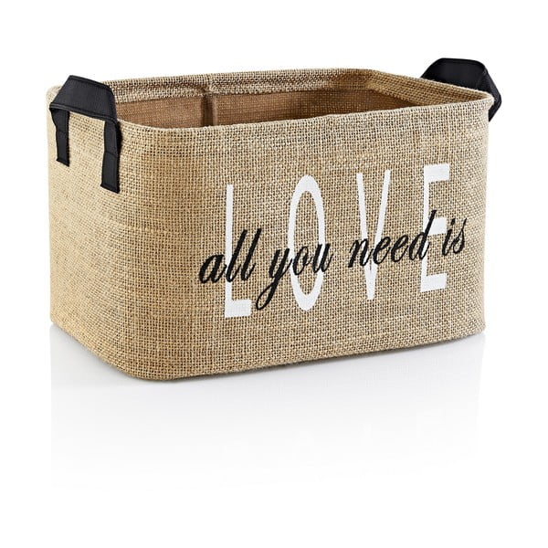 Košara za skladištenje od jute 30x22x30 cm – Mioli Decor