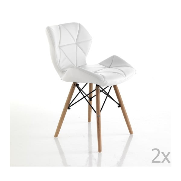 Set od 2 bijele stolice za blagovanje Tomasucci Kemi