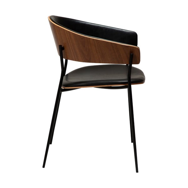 Crna/u tamnoj prirodnoj boji blagovaonska stolica s naslonima za ruke Crib – DAN-FORM Denmark-image-3