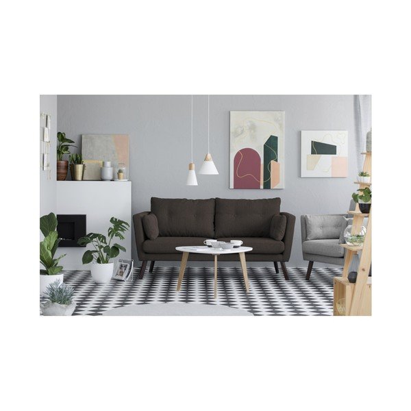 Smeđa trosjeda kauč Mazzini Sofas Elena-image-1