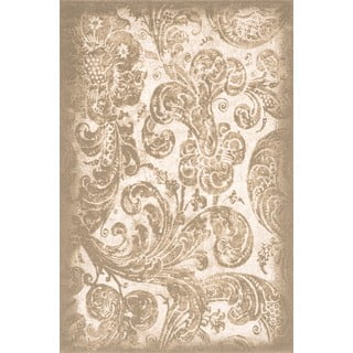 Bež vuneni tepih 133x190 cm Damask – Agnella