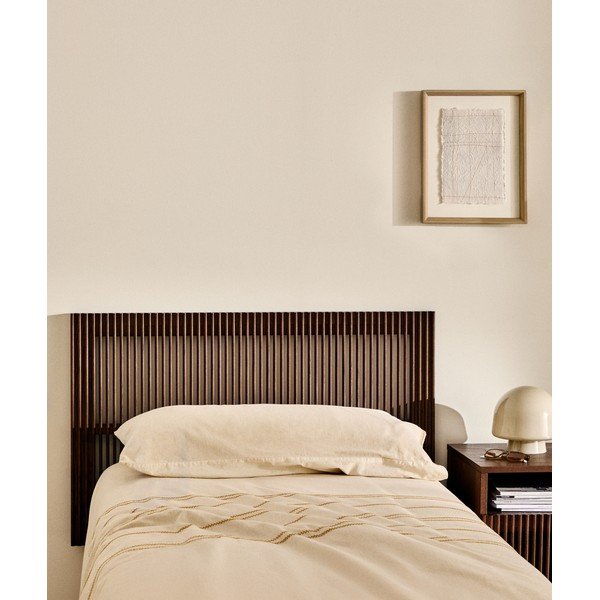 Uzglavlje od čvrste jeseni u tamnoj prirodnoj boji 105x70 cm Beyla – Kave Home-image-1