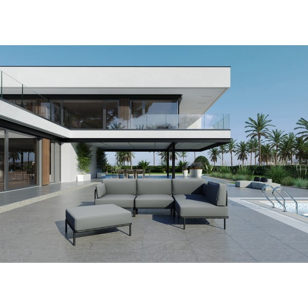 Svijetlo sivi vrtni modularni kauč 234 cm Salve – Sit Sit-image-1