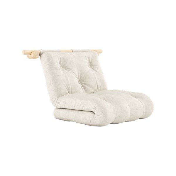 Lanena fotelja u prirodnoj boji Hooked – Karup Design