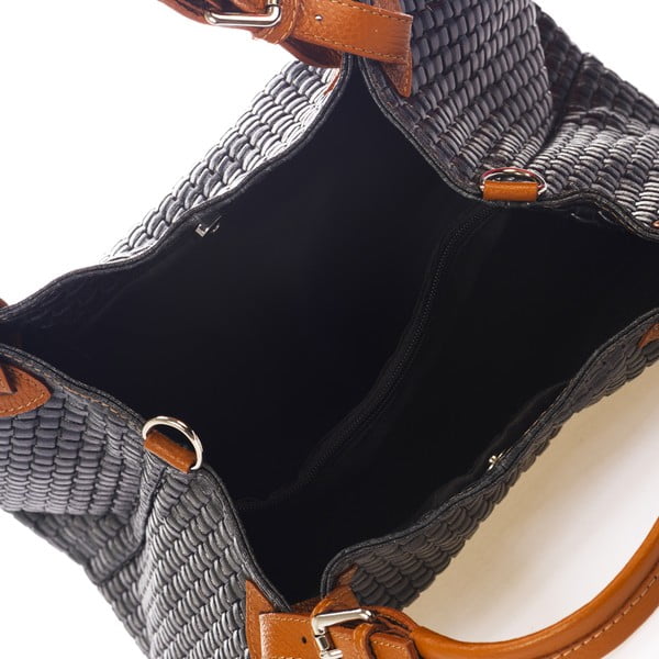 Tamnoplava kožna torba Federico Bass Hydri-image-3