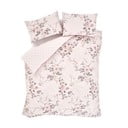 Ružičasta posteljina s cvjetnim motivom Catherine Lansfield Canterbury Rose, 200 x 200 cm