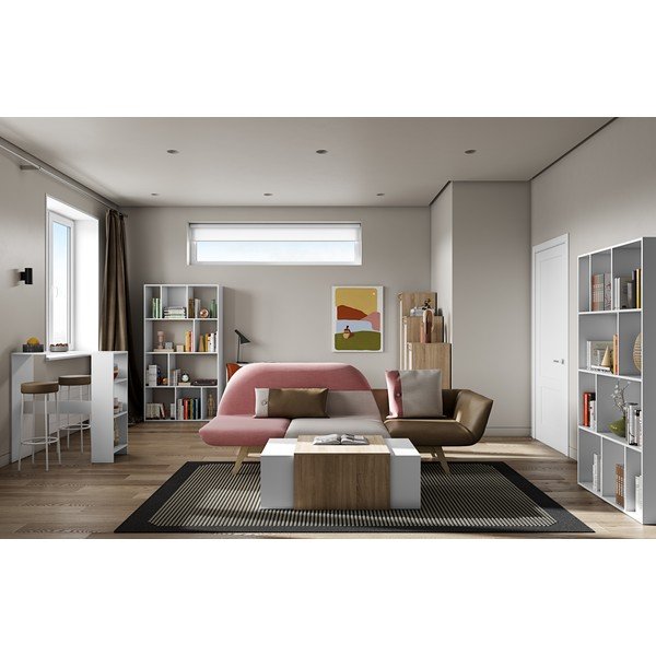 Bijeli barski stol 94x40 cm Gavarnie - TemaHome -image-1