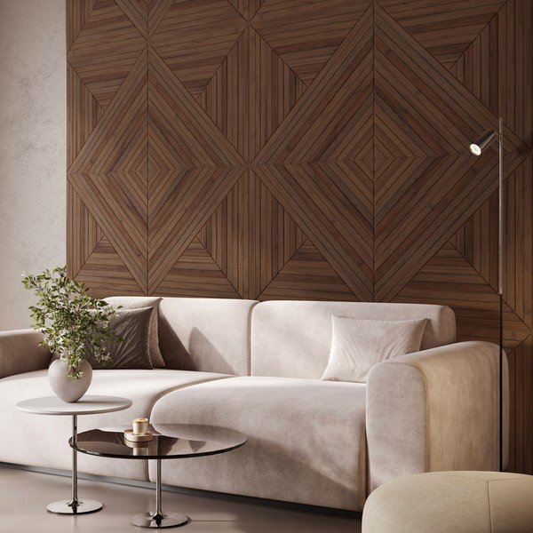 Tekstilni akustični paneli 2 kom 60x60 cm Medium Timber II – Styler-image-1