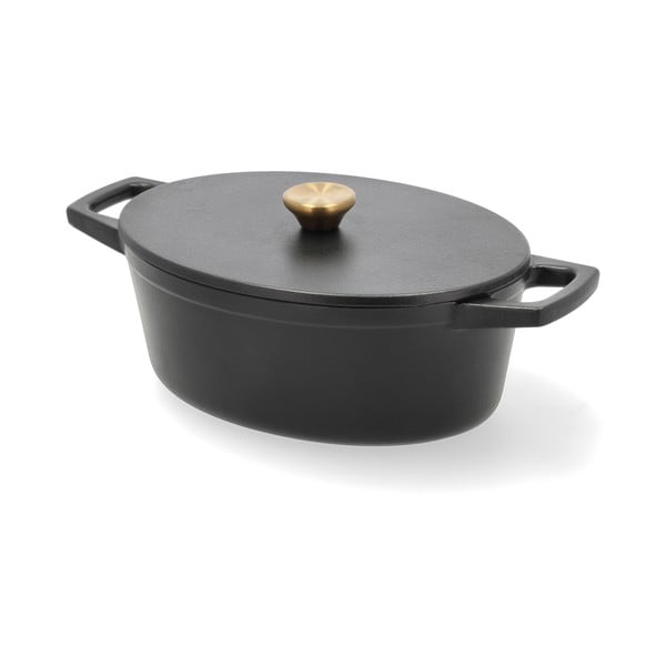Lonac od lijevanog željeza s poklopcem prikladni za indukcijsko kuhalo 3,8 l – Holm