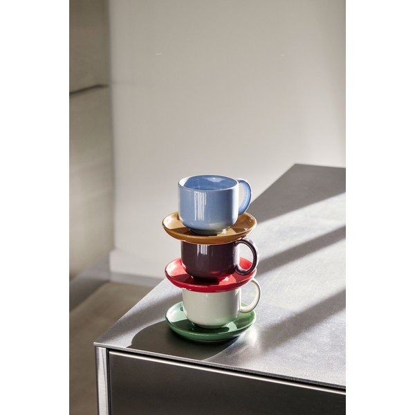 Zelena/krem šalica od kamenine Amare – Hübsch-image-1